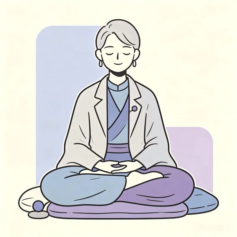 心理健康指导师角色插画