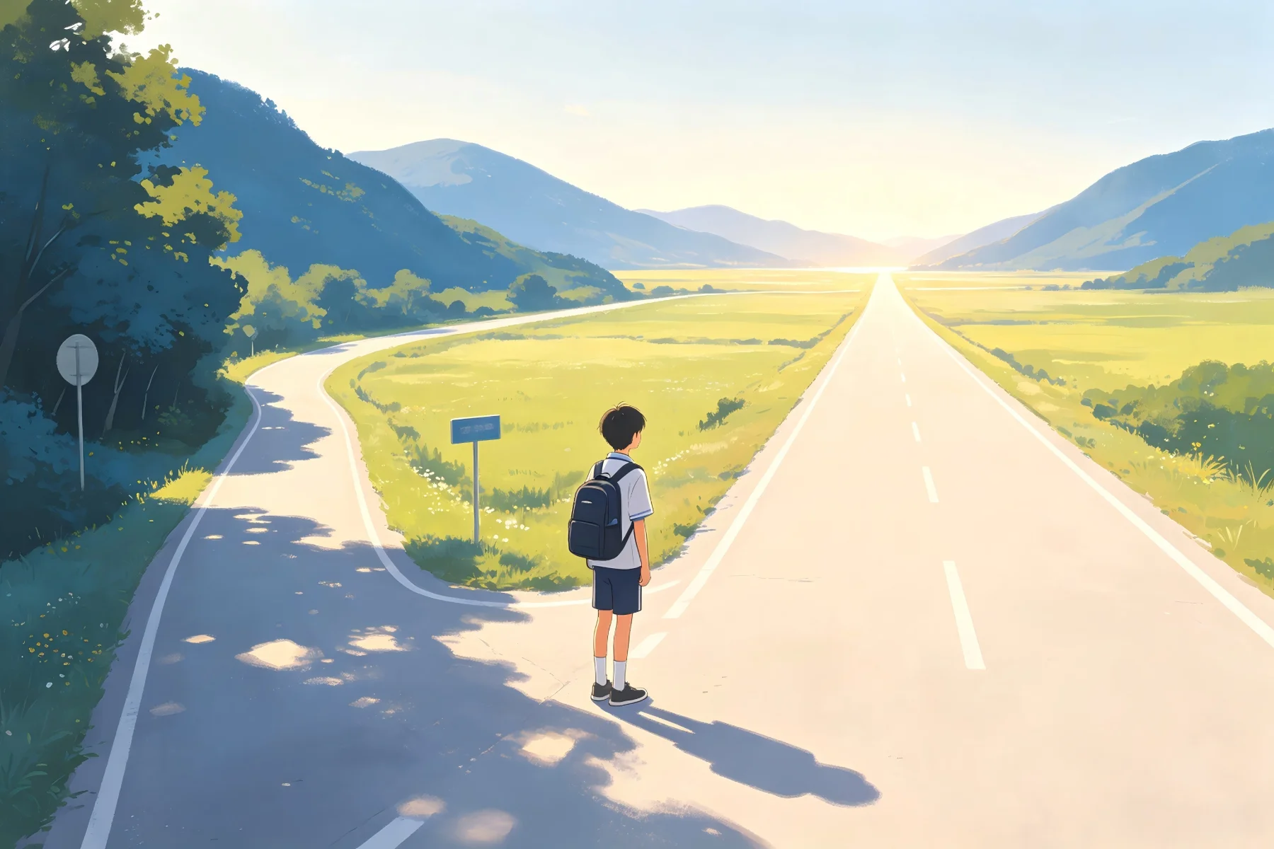 升学规划：孩子看地图与远方